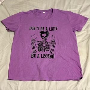 Lavender Grraphic Tee Size Medium